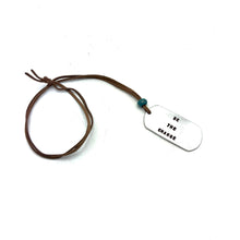 Load image into Gallery viewer, Recycled Aluminum Tag Necklace
