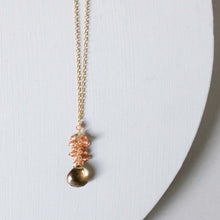 Load image into Gallery viewer, Smoky Quartz Cluster Necklace