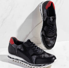 Load image into Gallery viewer, The Cakarta Black Leather Men Sneaker Final Sale!