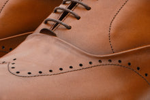 Load image into Gallery viewer, The Roma Tan Leather Wingtip Oxford Men Shoe