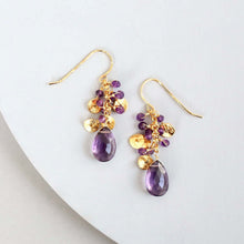 Load image into Gallery viewer, Amethyst Aurora Earrings