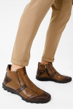 Load image into Gallery viewer, The Montreal Brown Leather Casual Zip-Up Ankle Men Boot