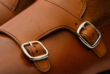 Load image into Gallery viewer, Preston Tan Leather &amp; Suede Double Monk Strap Ankle Men Boot