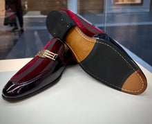 Load image into Gallery viewer, The Pontalto Leather Men Shoe Burgundy Bit Loafer