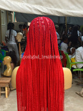 Load image into Gallery viewer, Knotless Braid Wig - Premium Red Calf Length - Kendal