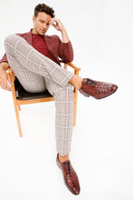Load image into Gallery viewer, The Randor Burgundy Crocodile Leather Oxford Men Shoe
