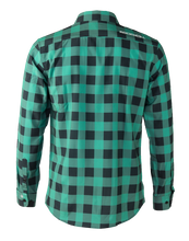 Load image into Gallery viewer, The Titan - Black/Green Plaid Long Sleeve