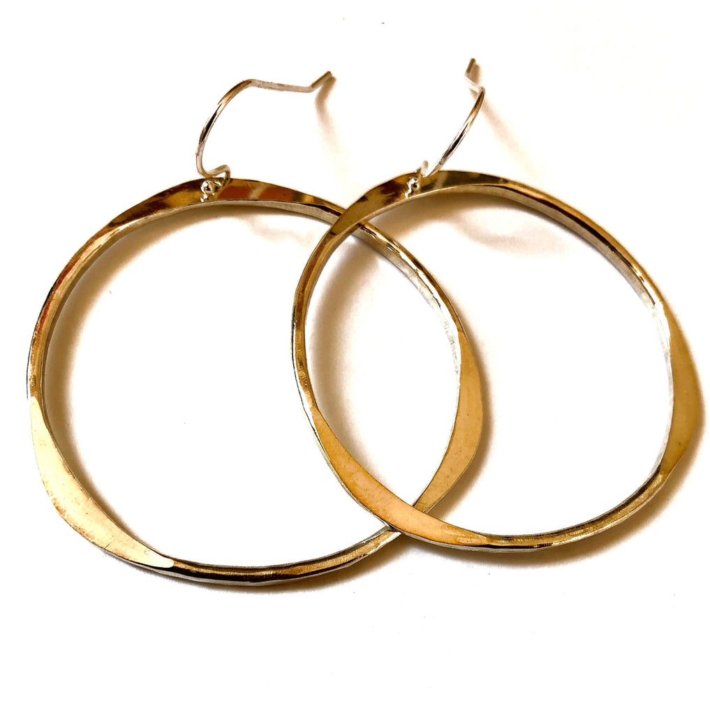 Hand Hammered Hoop earrings