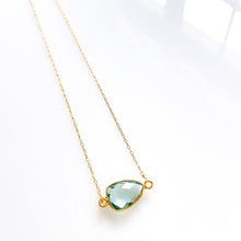 Load image into Gallery viewer, London Blue, Citrine and Garnet Minimalist Necklaces