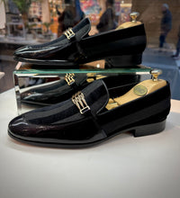 Load image into Gallery viewer, The Pontalto Leather Men Shoe Black Bit Loafer