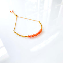 Load image into Gallery viewer, Pink Coral Adjustable Stacking Bracelet