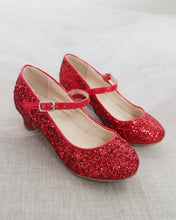 Load image into Gallery viewer, Rock Glitter Mary Jane with Glitter Heels for Girls
