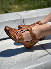 Load image into Gallery viewer, The Tonmawr Brown Leather Sandal Final Sale!