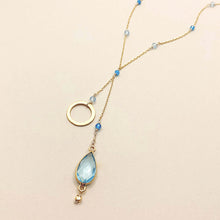 Load image into Gallery viewer, Aquamarine Quartz Ballet Necklace