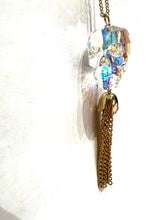 Load image into Gallery viewer, Skull Aurora borealis Swarovski skull necklace