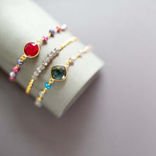 Load image into Gallery viewer, Labradorite Adjustable Stacking Bracelet