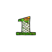 Load image into Gallery viewer, Painted Numbers - Green