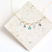 Load image into Gallery viewer, Black Spinel Gemstone Mini Sparkler Necklace