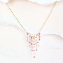 Load image into Gallery viewer, Mini Gemstone Fringe Necklaces
