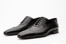 Load image into Gallery viewer, The Alabama Black Wingtip Oxford Men Shoe