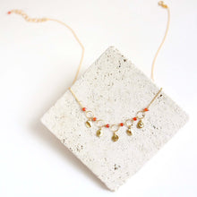 Load image into Gallery viewer, Black Spinel Mini Chain Loop Necklace