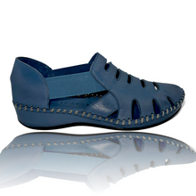 Load image into Gallery viewer, The Maerdy Blue Leather Sandal Final Sale!
