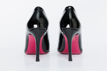 Load image into Gallery viewer, The Ege Black Patent Leather Pump Fuchsia Sole Women Shoe