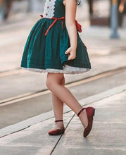 Load image into Gallery viewer, Satin Flats with Velcro Ankle Strap