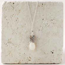 Load image into Gallery viewer, White Chalcedony Silver Cluster Necklace