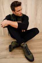 Load image into Gallery viewer, The Riga Green Suede Leather Casual Lace-Up Men Boots Final Sale!