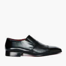 Load image into Gallery viewer, The Everest Black Leather Cap Toe Dress Loafer Men Shoe