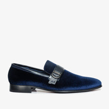 Load image into Gallery viewer, The Casaletti Navy Blue Bit Loafer Men Shoe