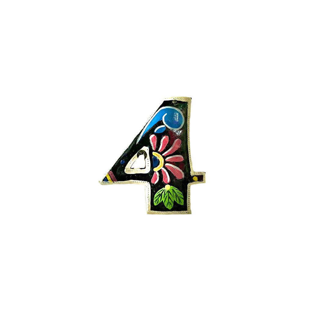 Painted Numbers - Black