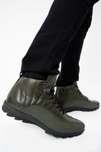 Load image into Gallery viewer, The Merter Green Leather Casual Lace-Up Men Boot Final Sale!