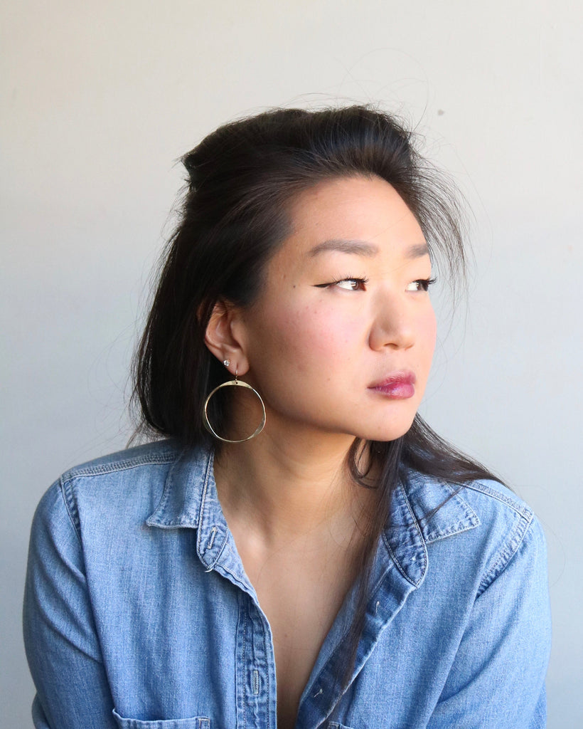 Hand Hammered Hoop earrings