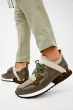 Load image into Gallery viewer, The Reno Green Leather Men Sneaker Final Sale!