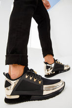 Load image into Gallery viewer, The Emir Gold Leather Men Sneaker Limited Edition