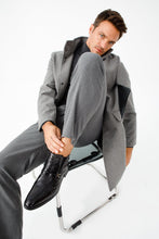Load image into Gallery viewer, The Dallas Black Leather Bit Ankle Zip-Up Dress Men Boot