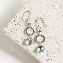Load image into Gallery viewer, The Airie Earring - Green Amethyst Silver
