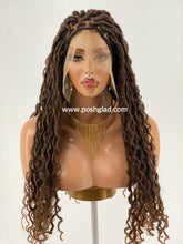 Load image into Gallery viewer, Distressed Locs Wig, Color 1B/27/30, Swiss Full Lace, Midback Length - Ready To Ship
