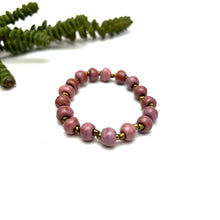 Load image into Gallery viewer, Mottled Blush Ceramic Bracelet