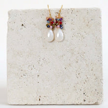 Load image into Gallery viewer, White Chalcedony Bala Earrings