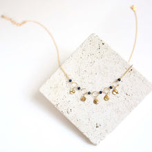 Load image into Gallery viewer, Orange Chalcedony Mini Chain Loop Necklace