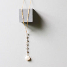 Load image into Gallery viewer, White Chalcedony Yoga Necklace