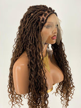 Load image into Gallery viewer, Distressed Locs Wig, Color 1B/27/30, Swiss Full Lace, Midback Length - Ready To Ship
