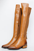 Load image into Gallery viewer, The Fairoks Tan Leather Knee High Women Boot