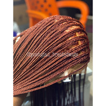 Load image into Gallery viewer, Knotless Braid Wig, HD Full Lace, color 350, Waist Length, Glueless - Gina