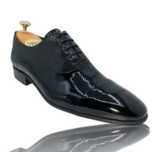 Load image into Gallery viewer, The Lima Black Patent Leather Cap Toe Oxford Shoe Final Sale!