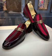 Load image into Gallery viewer, The Pontalto Leather Men Shoe Burgundy Bit Loafer