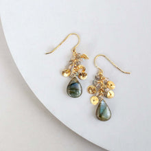 Load image into Gallery viewer, Labradorite Aurora Earrings
